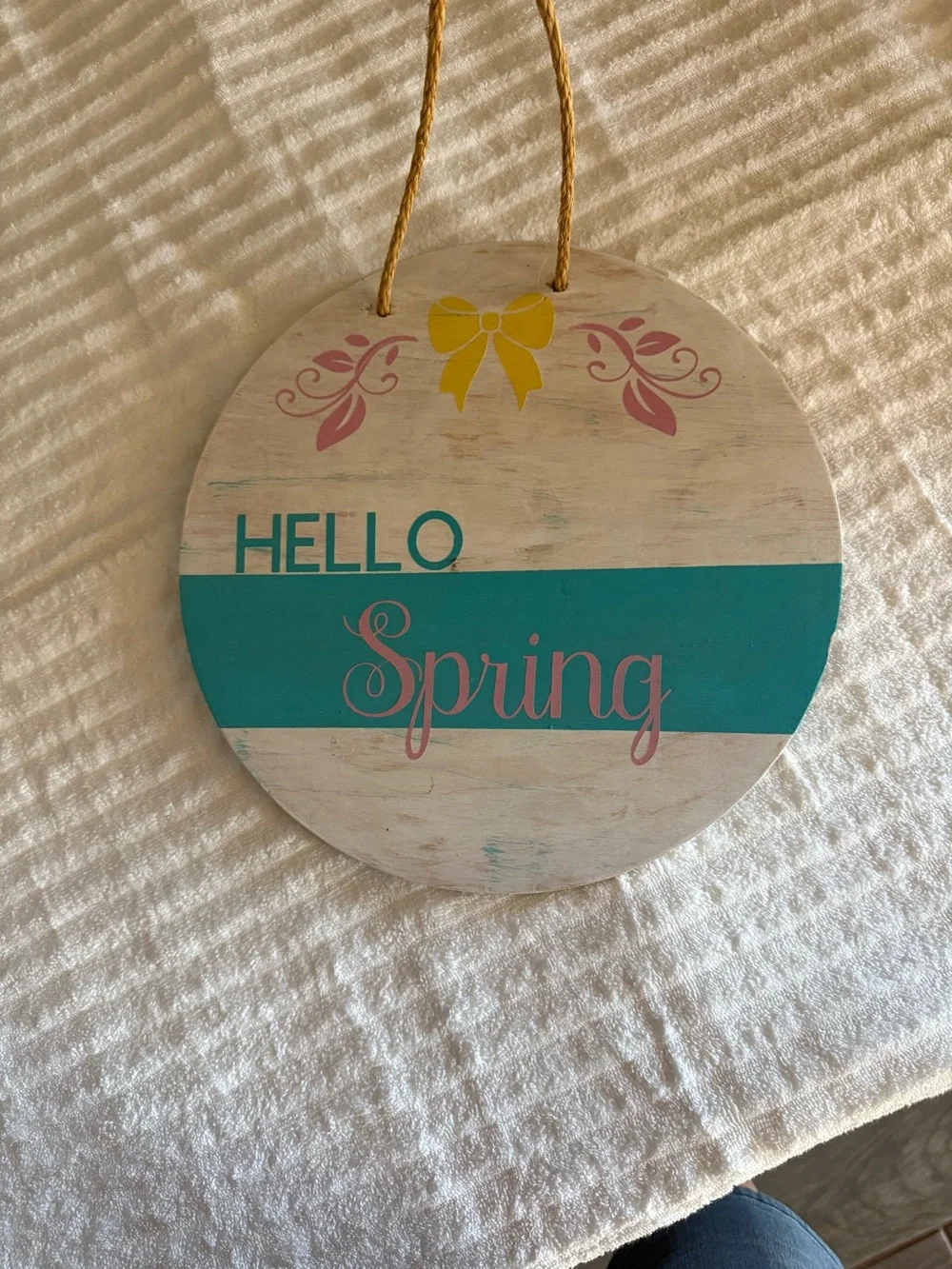 Welcome to Our Home Round Wall Sign - Black